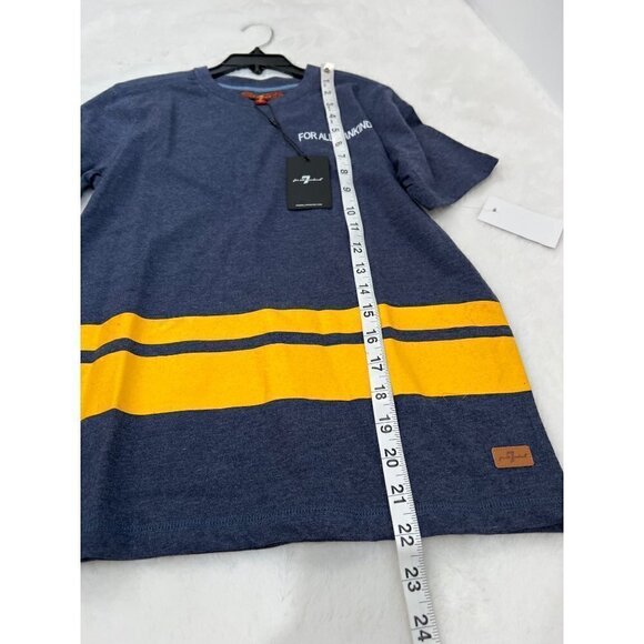 NWT 7 For All Mankind boys Size M T-Shirt Color NAVY - Picture 4 of 9